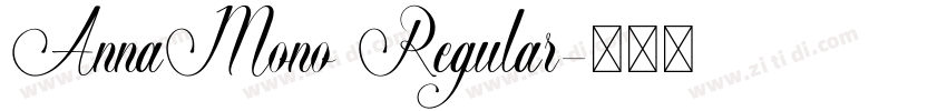 AnnaMono Regular字体转换
